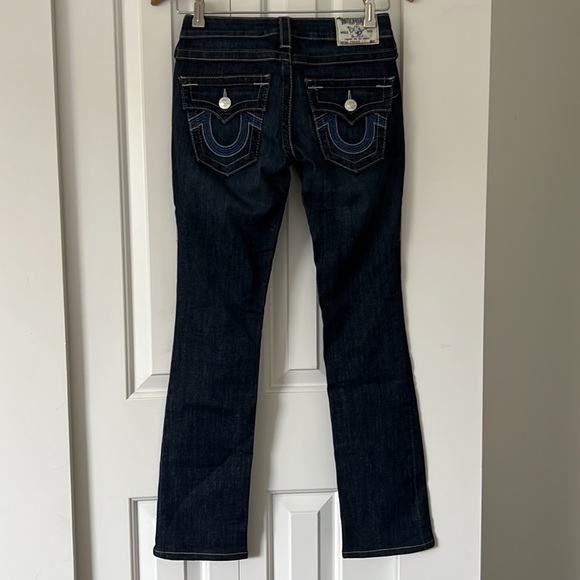NWOT True Religion straight cut dark blue jeans. - Picture 2 of 8